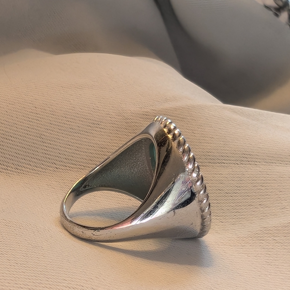 950 Sterling Silver Statement Ring - image 5